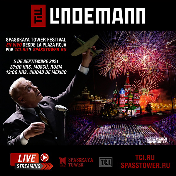 Till Lindemann Live Spasskaya Tower Festival, Moscu, Red Square, Plaza Roja, Rusia, Russia, 2021