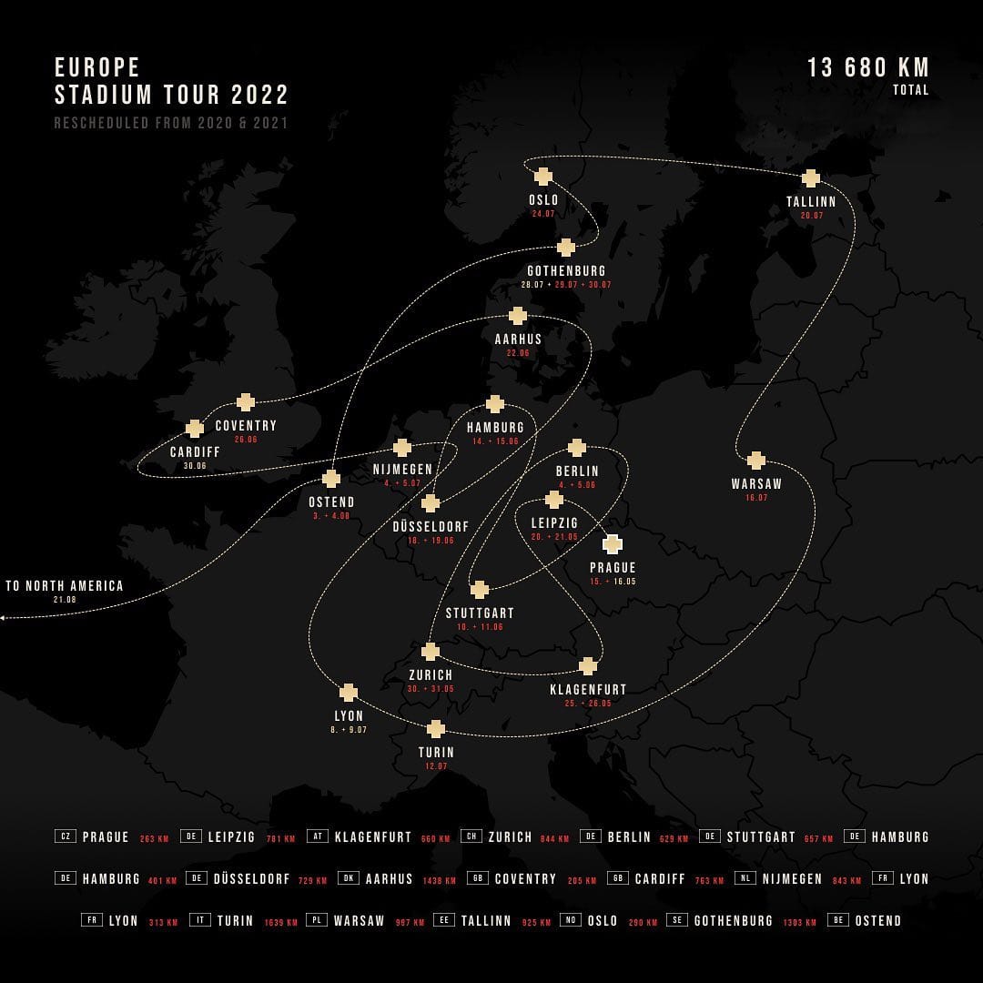 Rammstein Europe Stadium Tour 2022