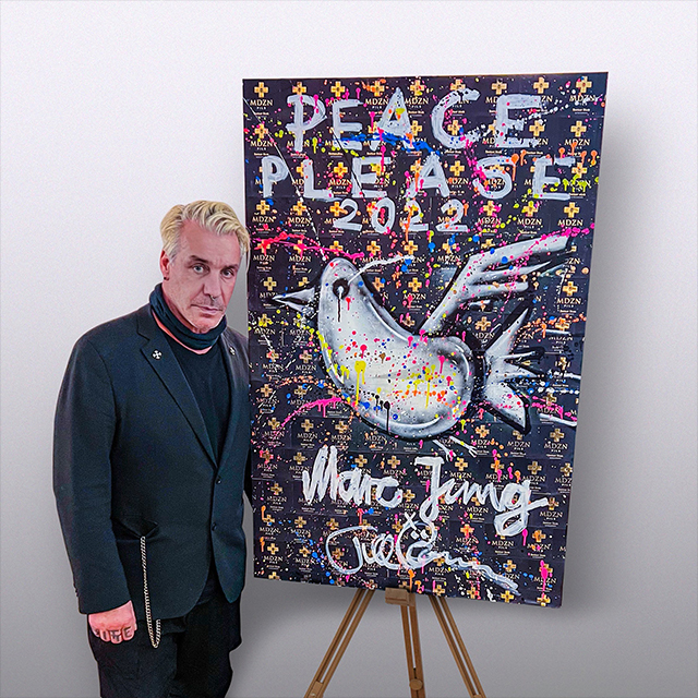 Till Lindemann subasta arte de Marc Jung para ayudar a Ucrania