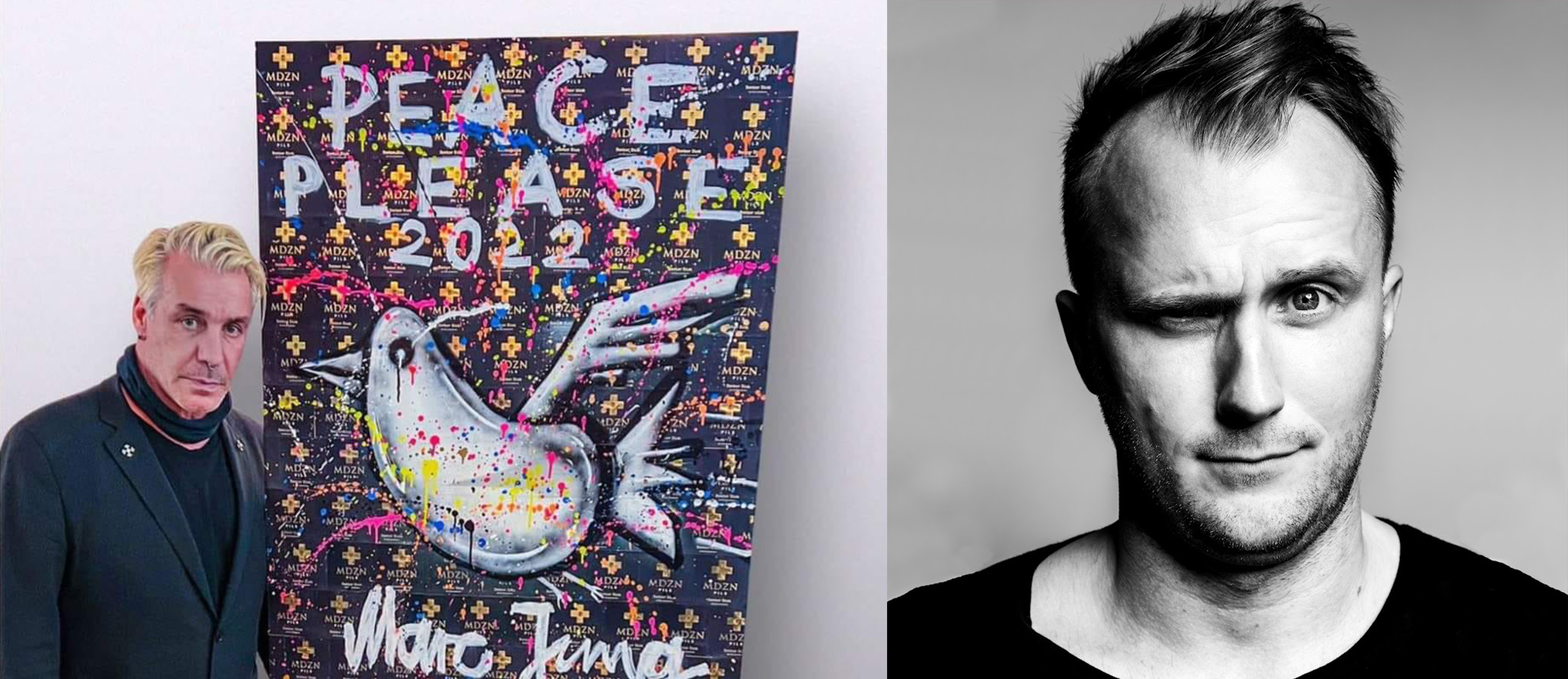 Till Lindemann subasta arte de Marc Jung para ayudar a Ucrania