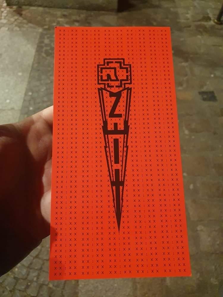 Invitacion Videopremiere Zeit Rammstein