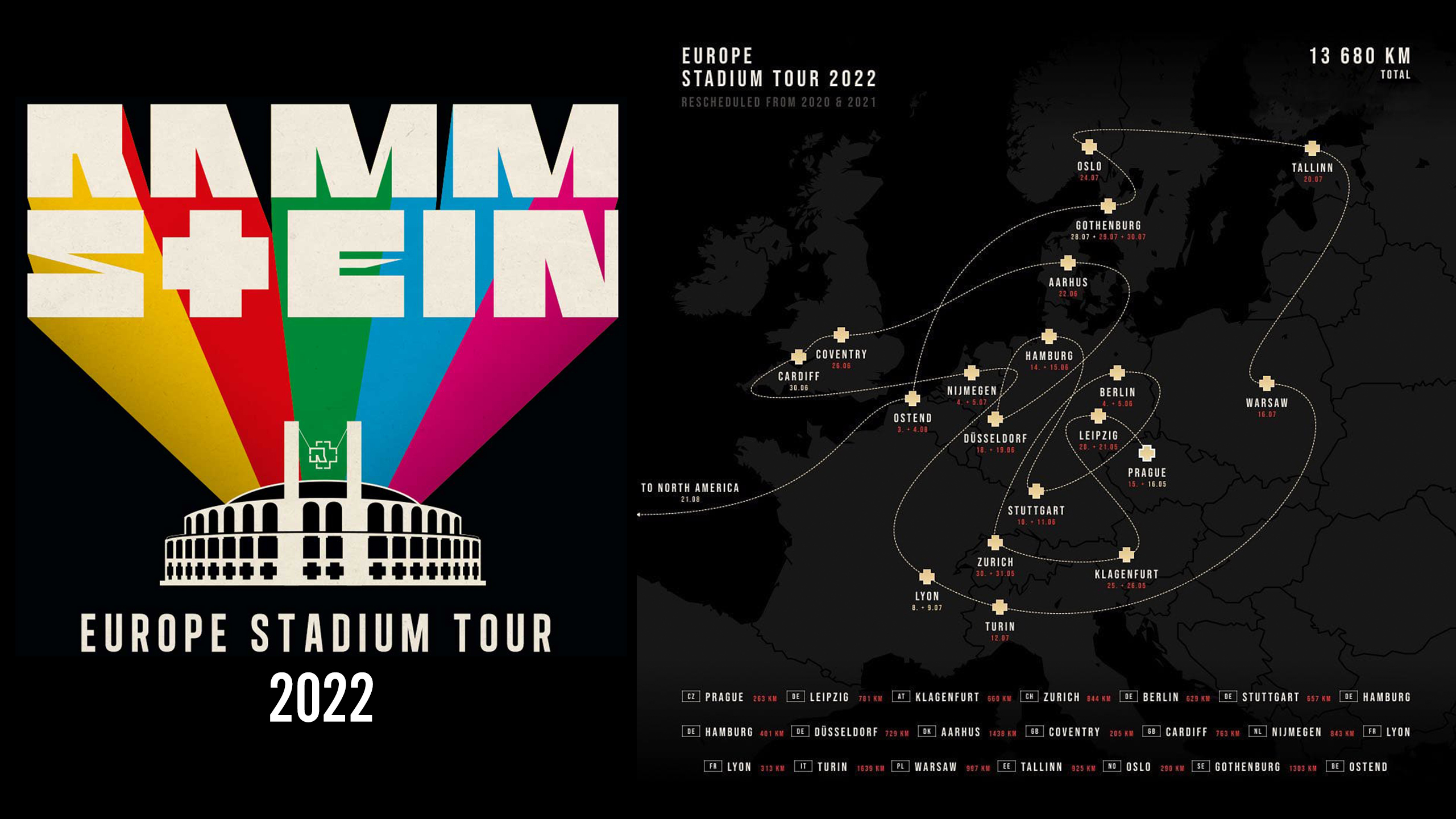 europe stadium tour 2022 rammstein